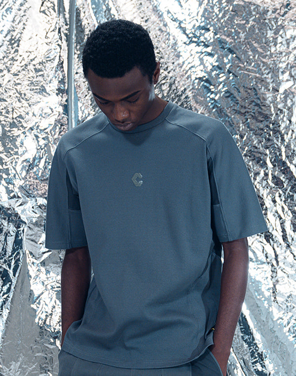 CRONOS TECH HYBRID TEE [深灰色] 
