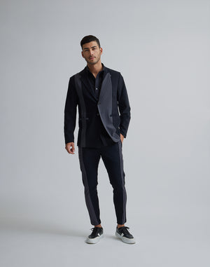 CRONOS BLACK STRETCH SHIRT【WHITE/BLACK】