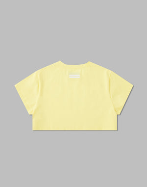 CRONOS WOMEN DESIGN SHORT T-SHIRTS【YELLOW】