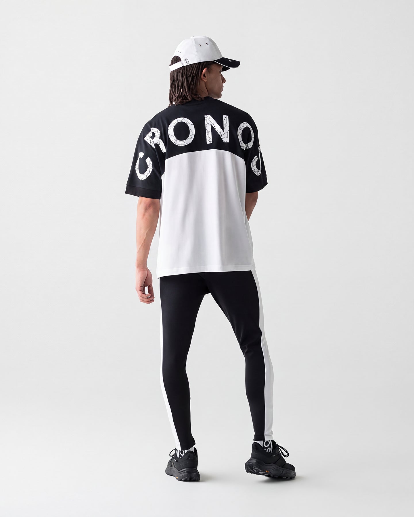 CRONOS BACK LOGO DOLMAN S/S TEE【BLACK×WHITE】