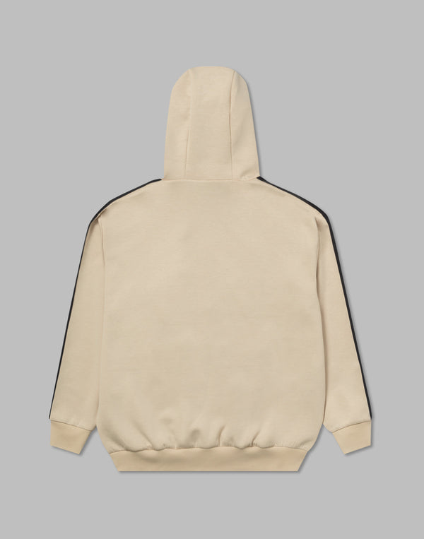 CRONOS DOUBLE STRIPES ZIP HOODIE【CREAM】