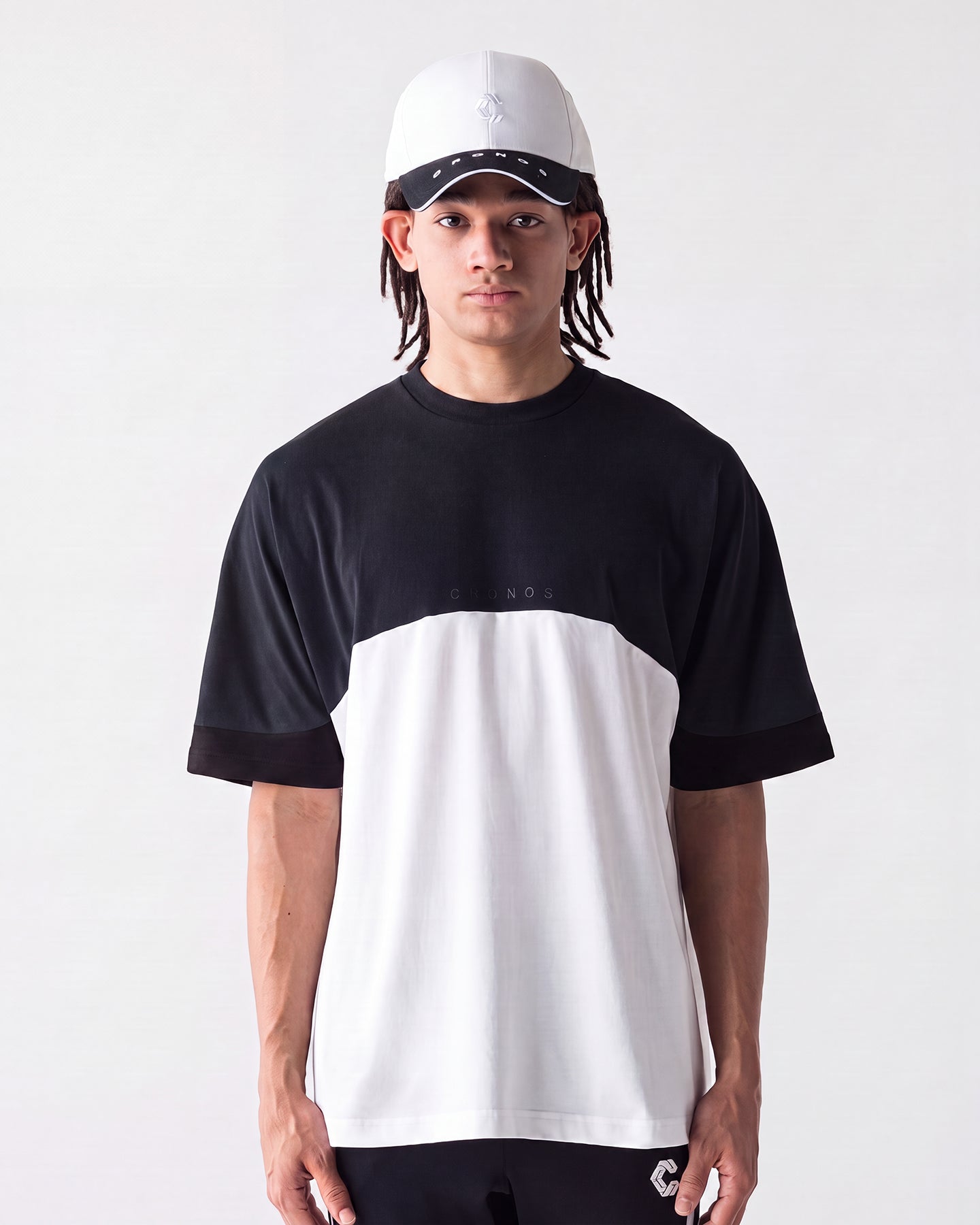CRONOS BACK LOGO DOLMAN S/S TEE【BLACK×WHITE】