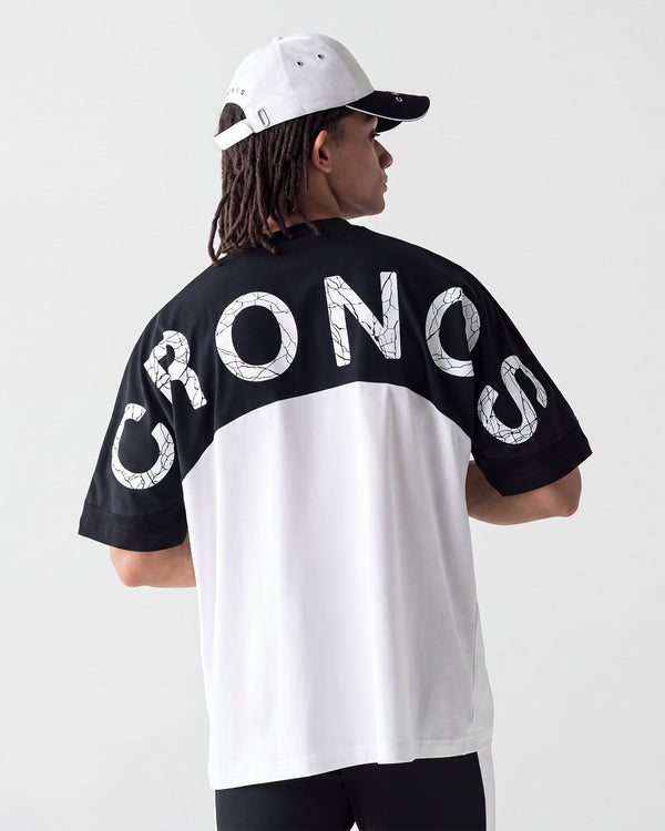 CRONOS BACK LOGO DOLMAN S/S TEE【BLACK×WHITE】