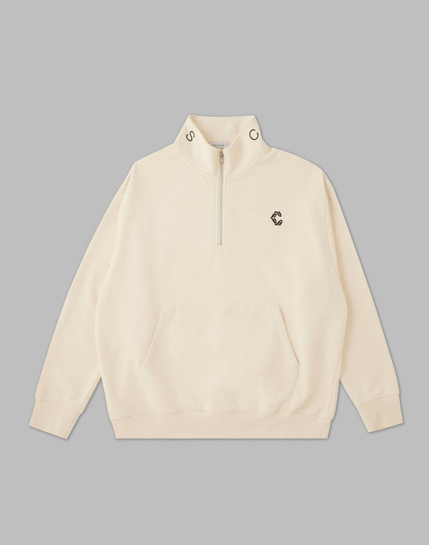 CRONOS HALF ZIP PULLOVER【CREAM】