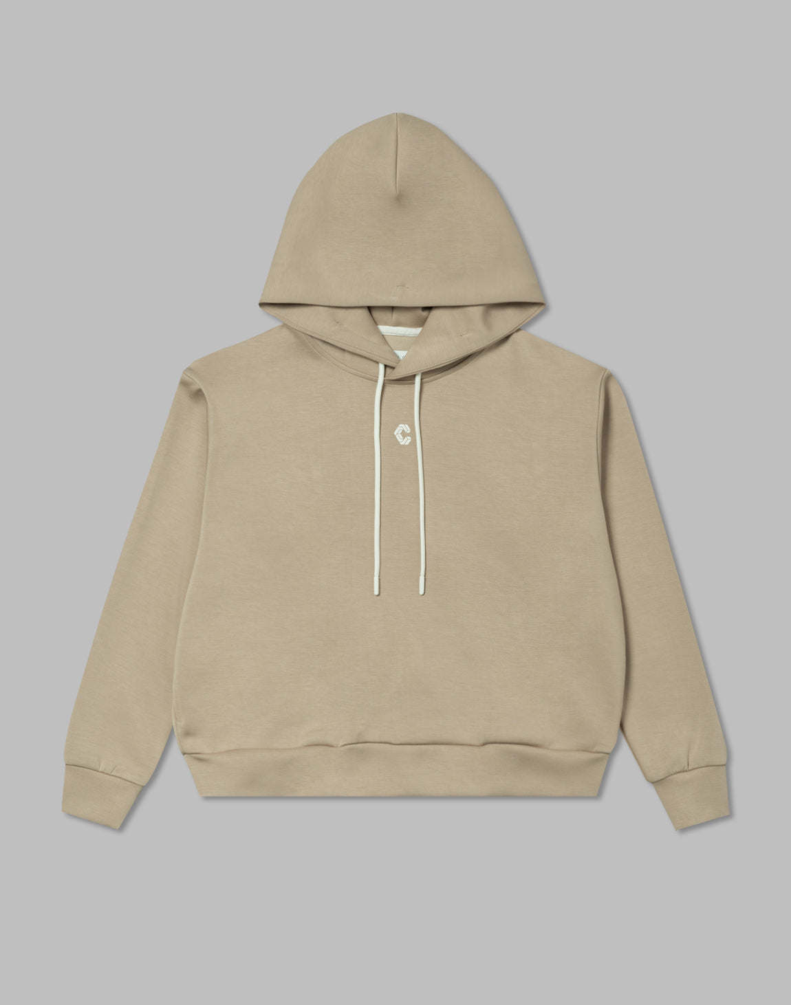 CRONOS WOMEN EMBROIDERY LOGO HOODY【BEIGE】 – クロノス CRONOS Official Store