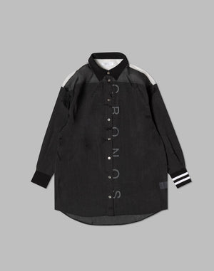 CRONOS WOMEN SHEER SHIRTS [BLACK]