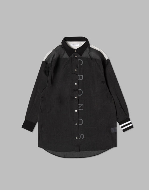 CRONOS WOMEN SHEER SHIRTS [BLACK]