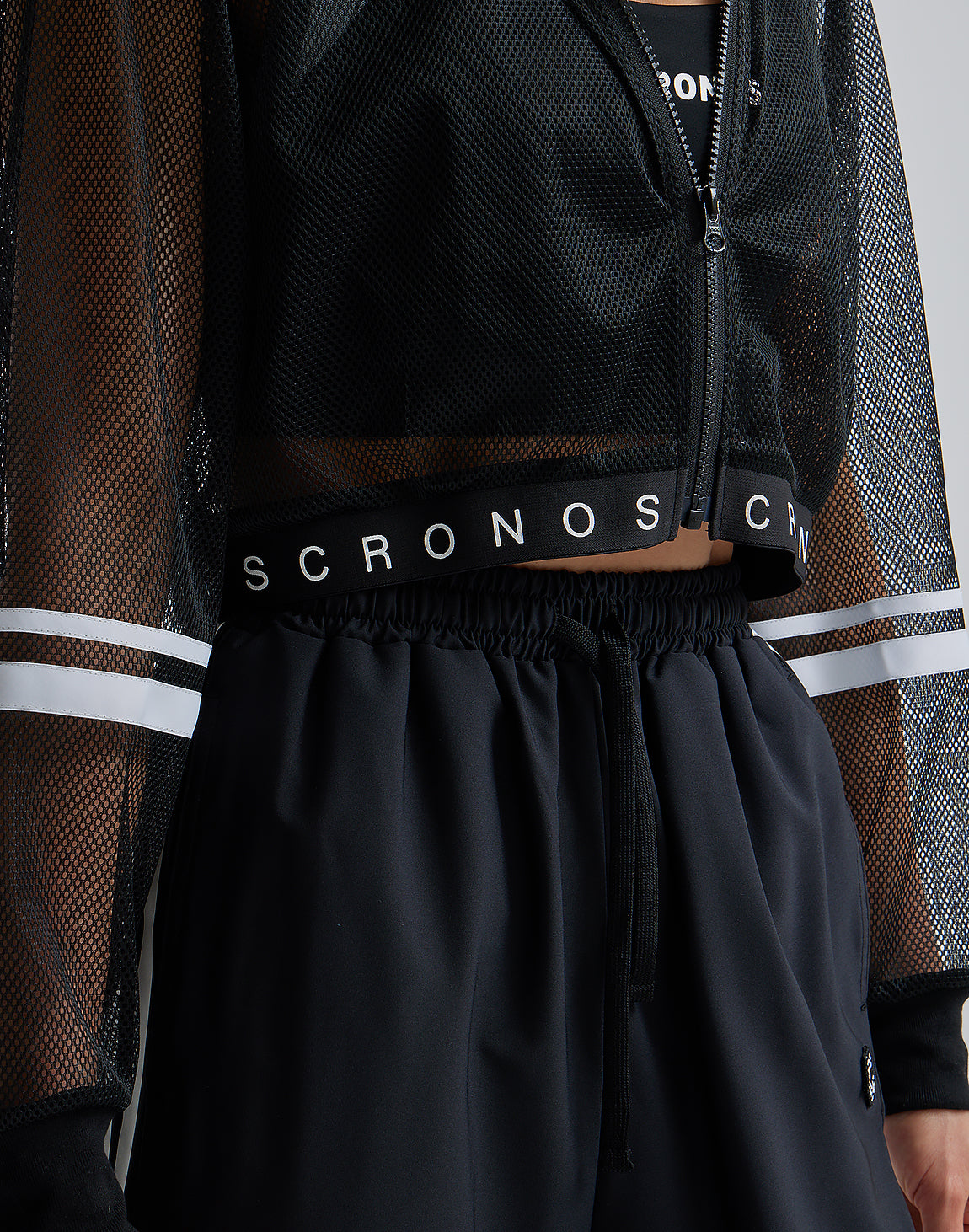 CRONOS WOMEN MESH ZIP HOODY【NAYVY】 – クロノス CRONOS