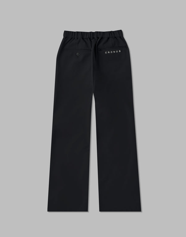 CRONOS WOMEN EASY CARE STRETCH PANTS【BLACK】