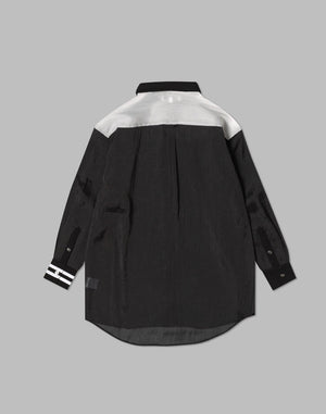CRONOS WOMEN SHEER SHIRTS [BLACK]