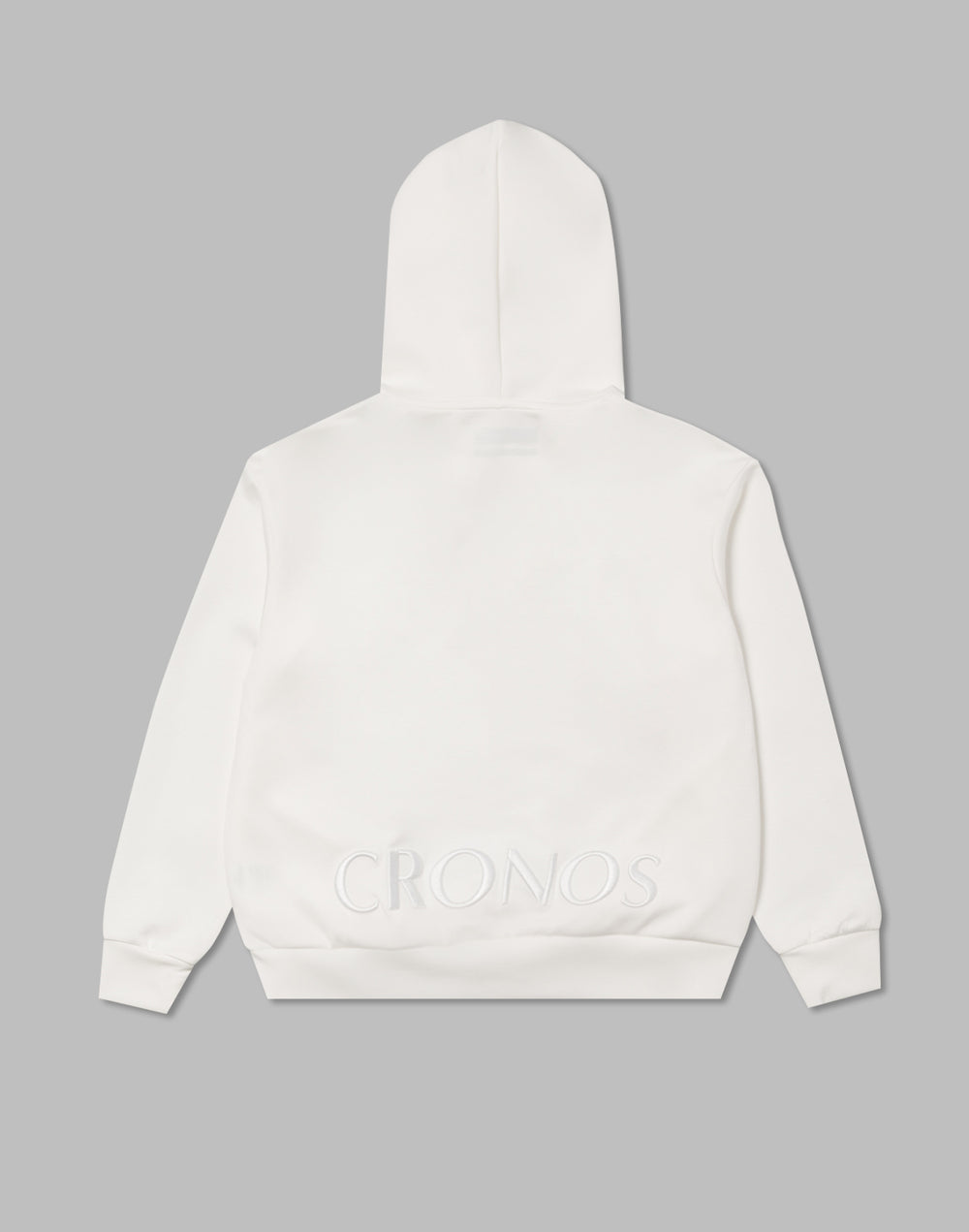 CRONOS WOMEN EMBROIDERY LOGO HOODY【WHITE】