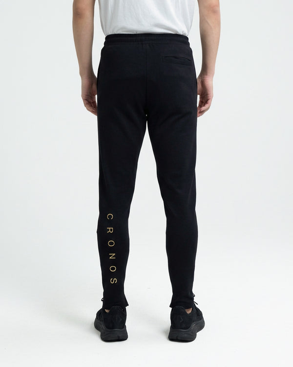 CRONOS HIGH-STRETCH SKINNY PANTS【BLACK×GOLD】