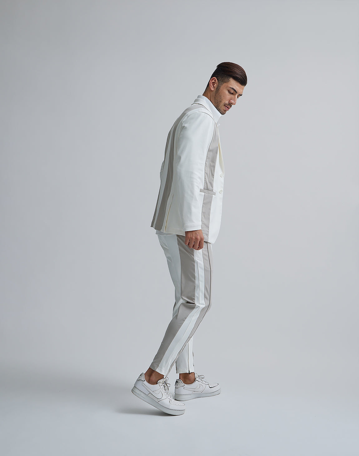 CRONOS BLACK STRETCH JACKET【WHITE/BLACK】