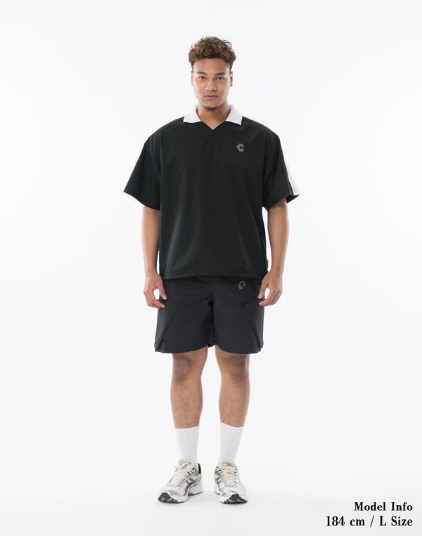 CRONOS COOL DOTS SKIPPER V領POLO衫 [黑色] 