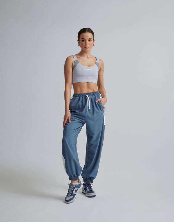 CRONOS WOMEN SPORTS MESH BRA【GRAY】