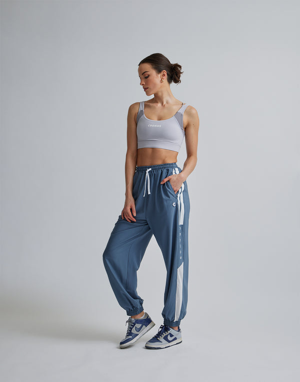CRONOS WOMEN SPORTS MESH BRA【GRAY】