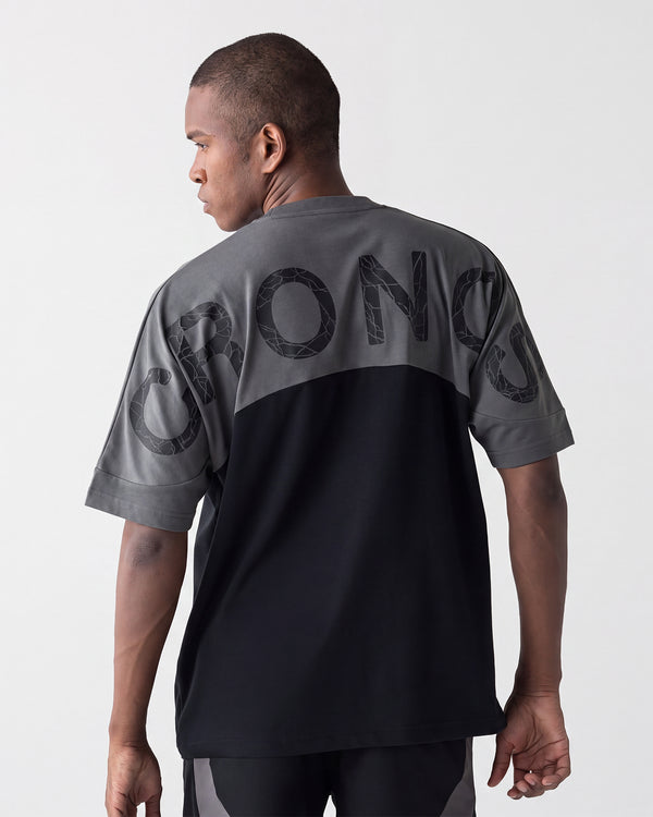 CRONOS BACK LOGO DOLMAN S/S TEE【D.GRAY】