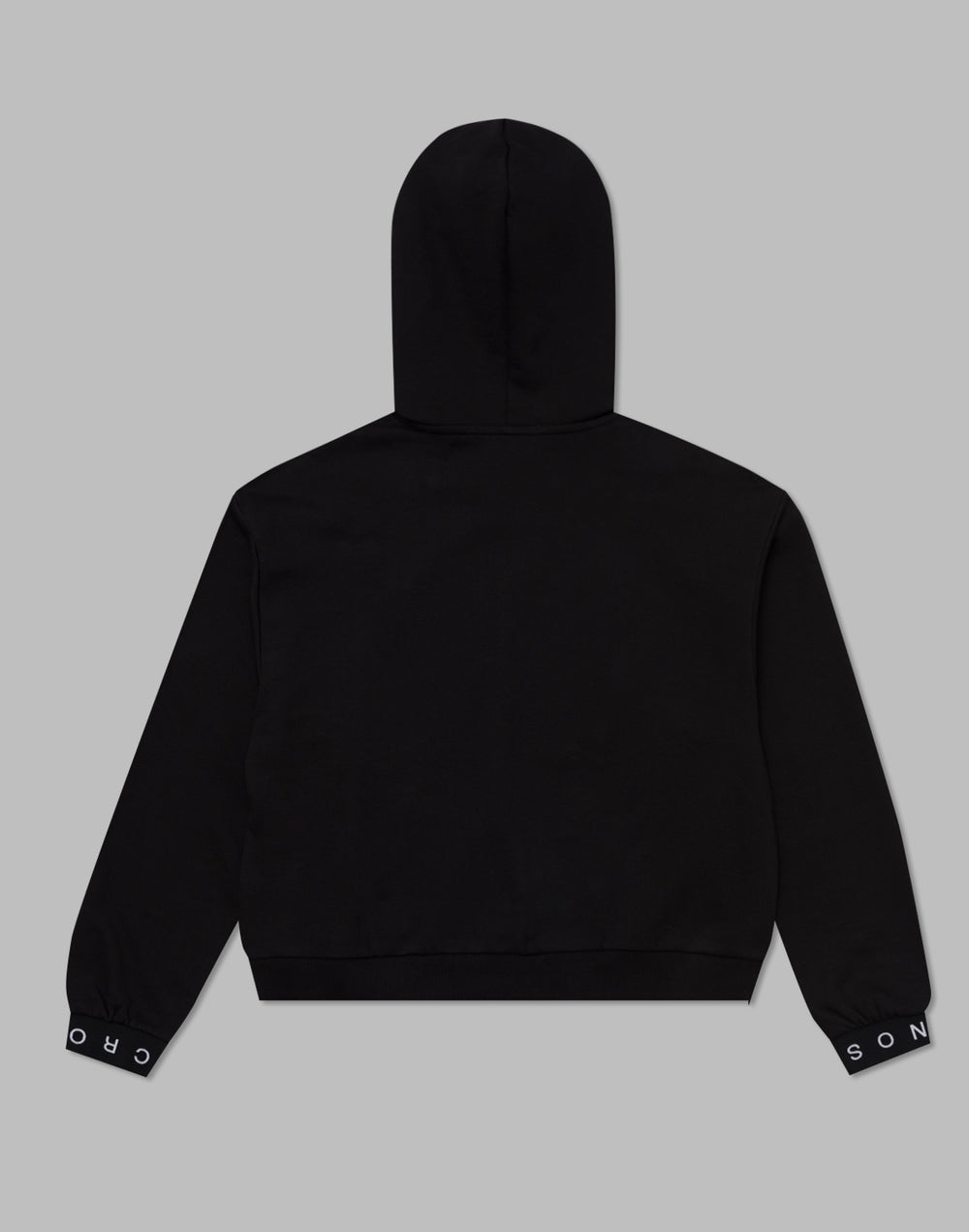 CRONOS WOMEN LOGO JACQUARD HOODIE【BLACK】