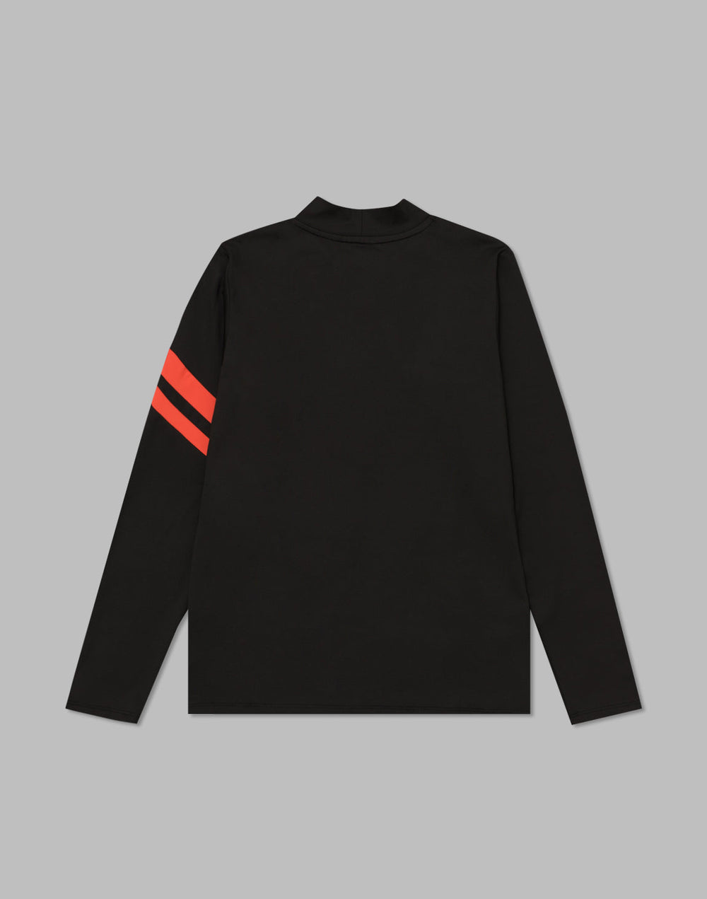 CRONOS BLACK MOCK NECK LINE LONG SLEEVE SHIRT [BLACK×RED]