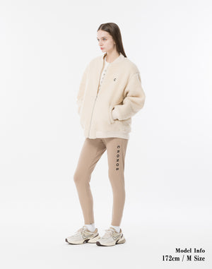 CRONOS WOMEN Oversized Boa MA-1 [WHITE]