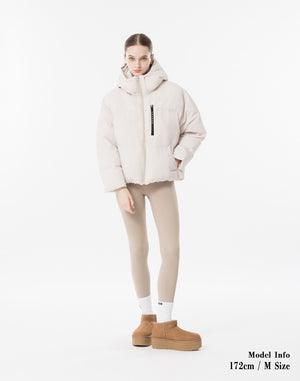 CRONOS WOMEN Lightweight Hooded Blouson [WHITE]