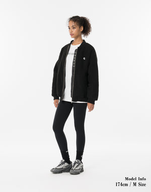 CRONOS WOMEN Oversized Boa MA-1 [BLACK]