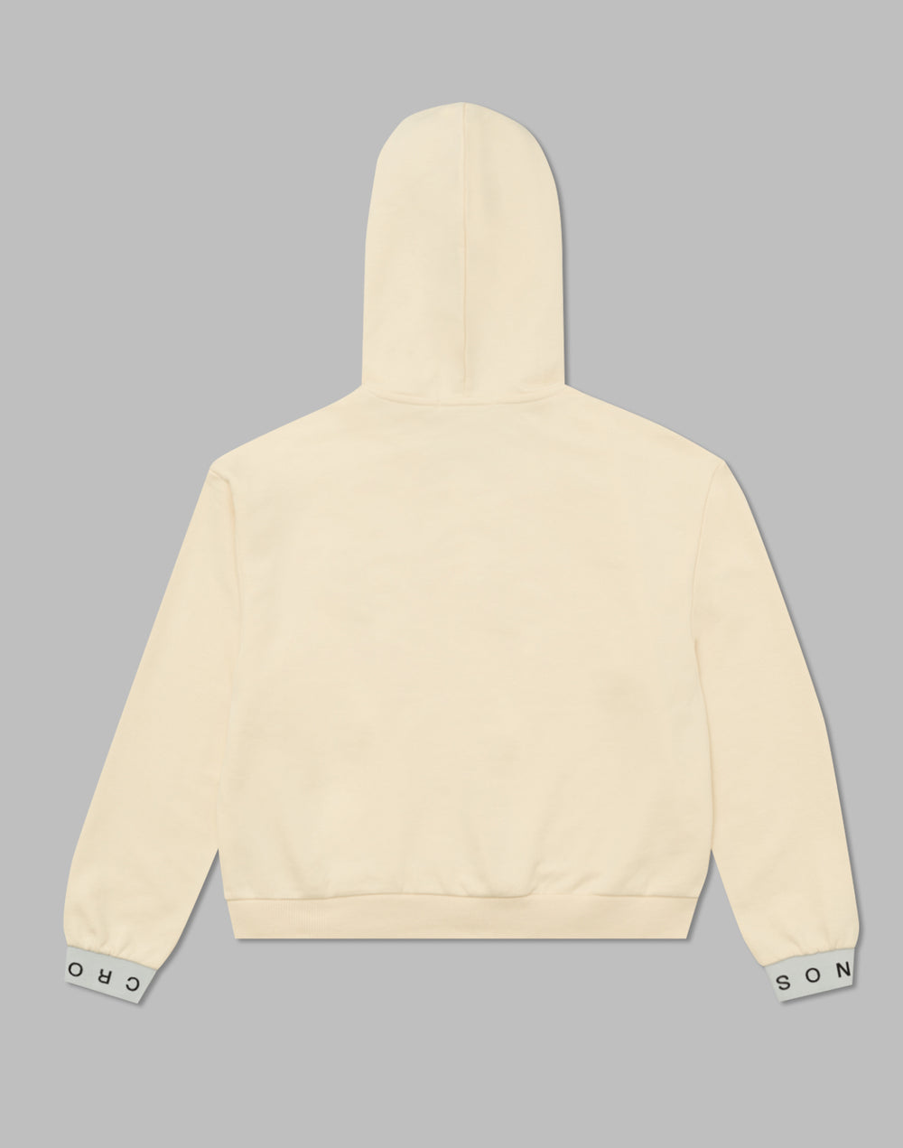 CRONOS WOMEN LOGO JACQUARD HOODIE【CREAM】