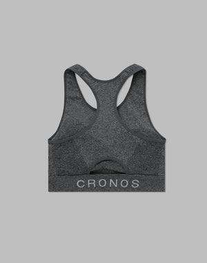 CRONOS WOMEN STRETCH BRA【GRAY】