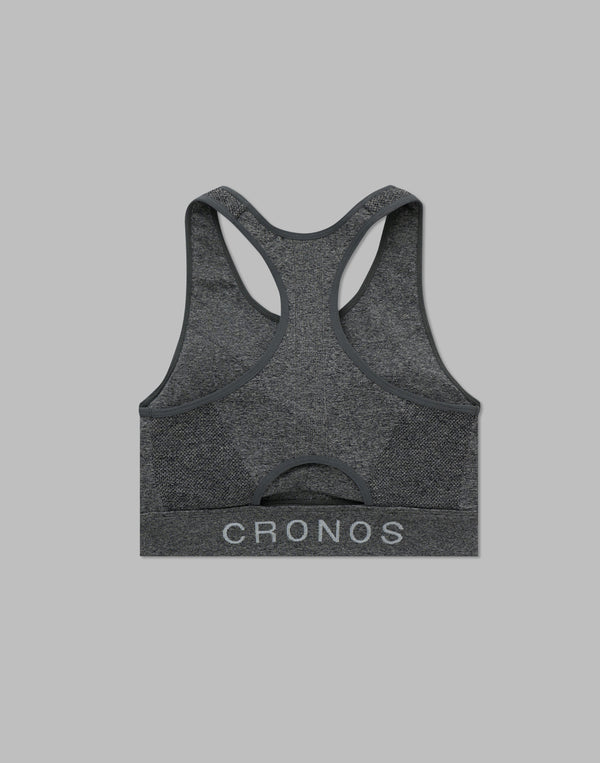 CRONOS WOMEN STRETCH BRA【GRAY】