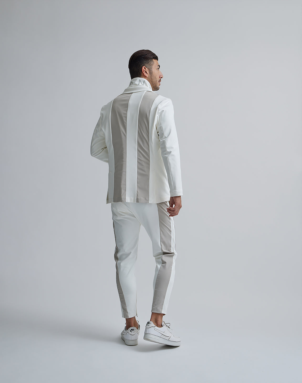 CRONOS BLACK STRETCH JACKET【WHITE/BLACK】
