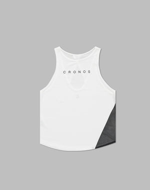 CRONOS 女款網眼背心 [白色]