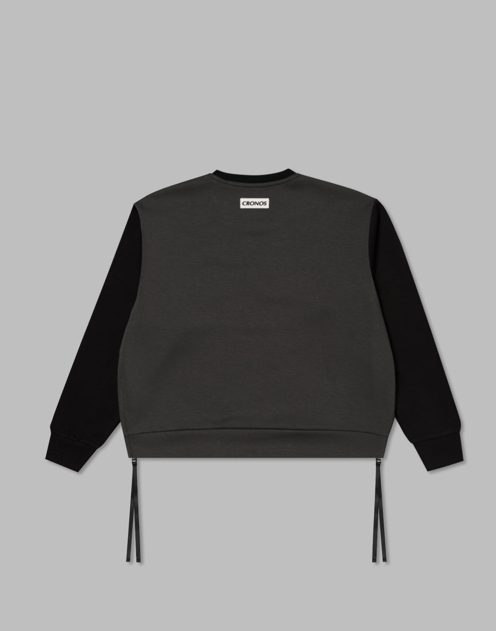 CRONOS WOMEN EMBROIDERY SWEAT【BLACK】