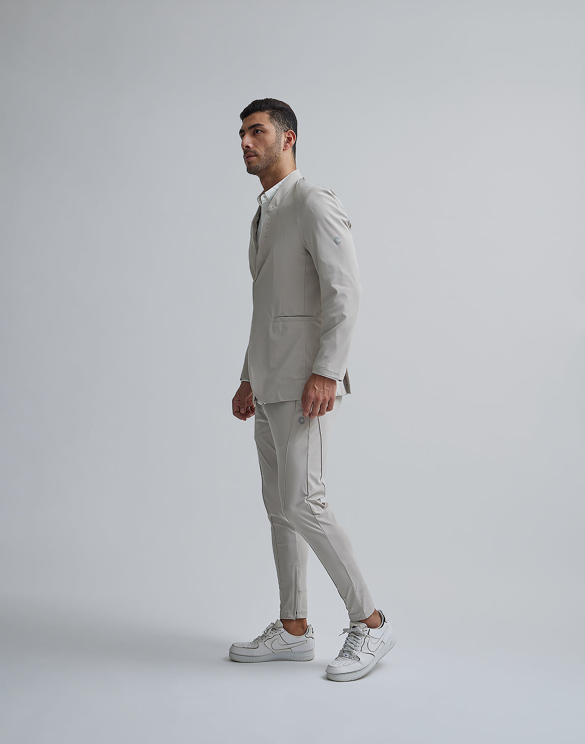 CRONOS Stretch jacket Ｍサイズ　オンライン完売品 CRONOS STRETCH VARSITY JACKET【BLACK】