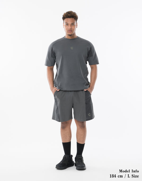 CRONOS TECH HYBRID TEE [深灰色] 