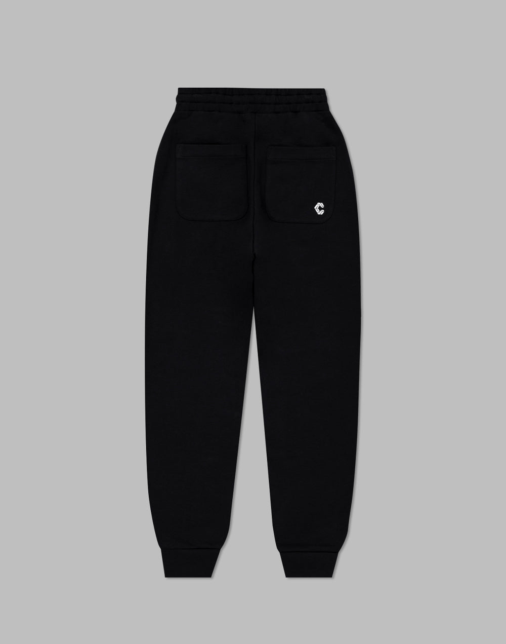 CRONOS WOMEN HEART LOGO SWEAT PANTS【BLACK】