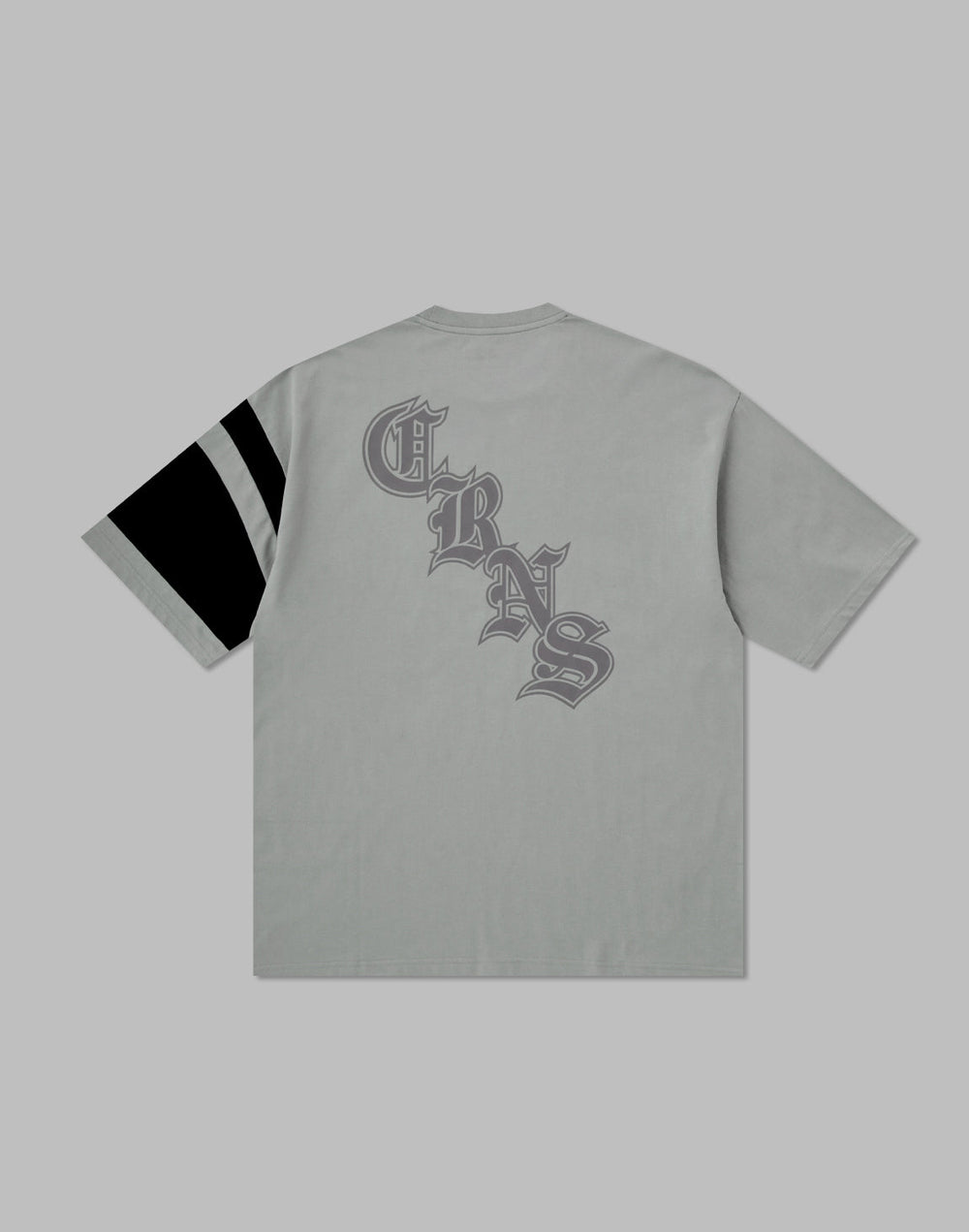 CRONOS BLACK LETTER OVERSIZE T-SHIRT【GRAY】