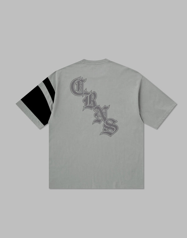 CRONOS BLACK LETTER OVERSIZE T-SHIRT【GRAY】