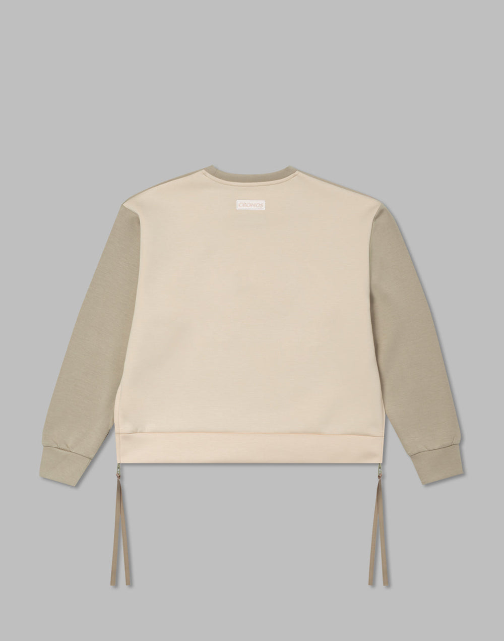 CRONOS WOMEN EMBROIDERY SWEAT【BEIGE】