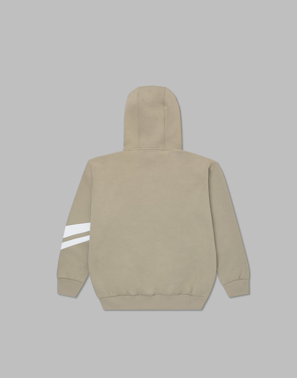 CRONOS ALTERNATING PANELS HOODIE【GREIGE】