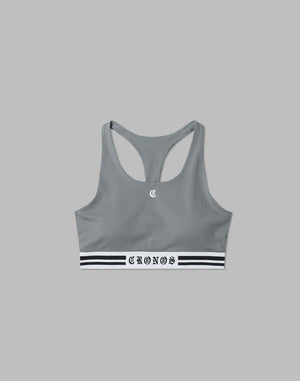 CRONOS WOMEN BLACK LETTER BRA [GRAY]