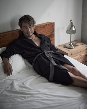CRONOS ROOM ORGANIC ROMING GOWN【BLACK】