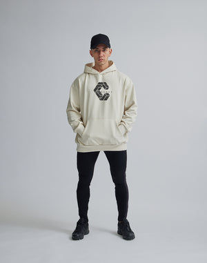 CRONOS SIGNATURE LOGO HOODIE【CREAM】