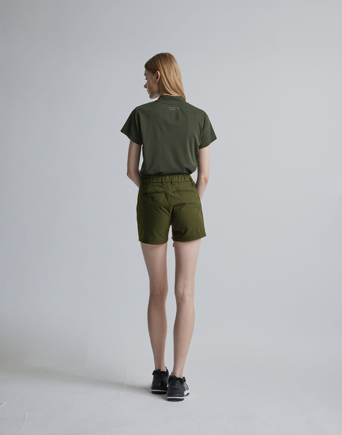 CRONOS BLACK SIDE LINE MOCKNECK【KHAKI】