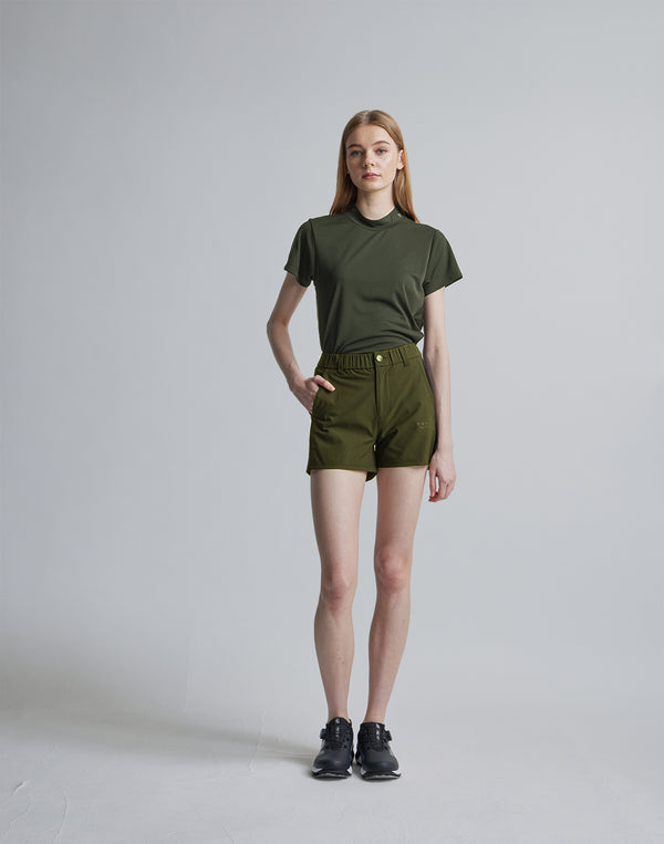 CRONOS BLACK SIDE LINE MOCKNECK [KHAKI]