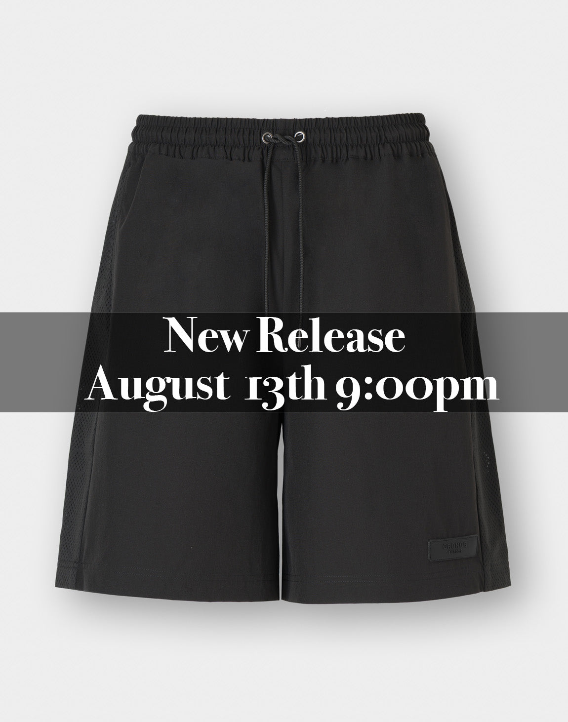 CRONOS×MASATO MESH PANEL LOGO SHORTS【BLACK】