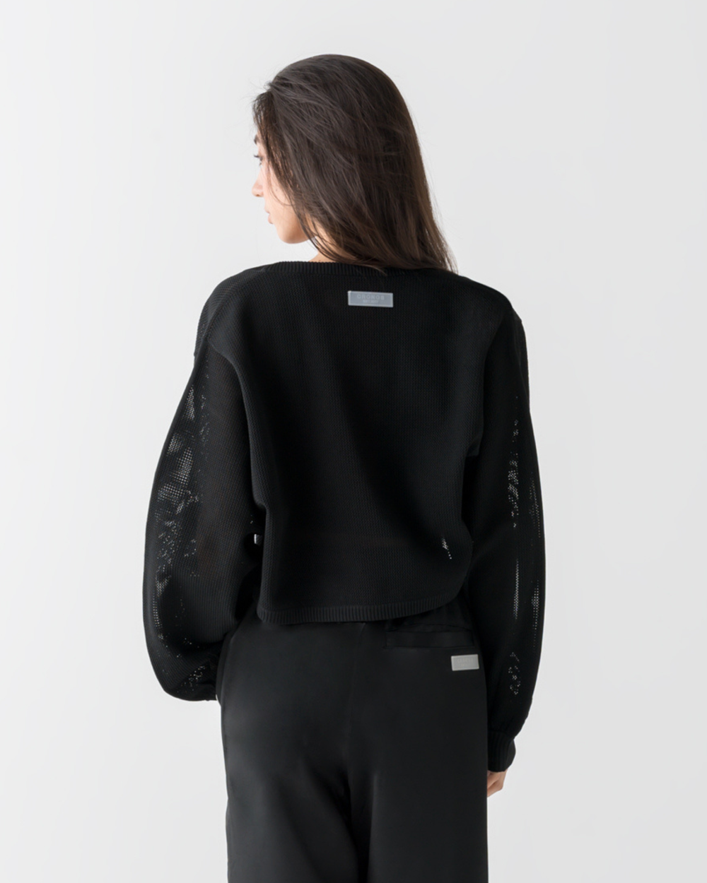CRONOS WOMEN LIGHT MESH BOLERO【BLACK】