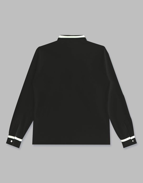 CRONOS BLACK STRETCH POLO