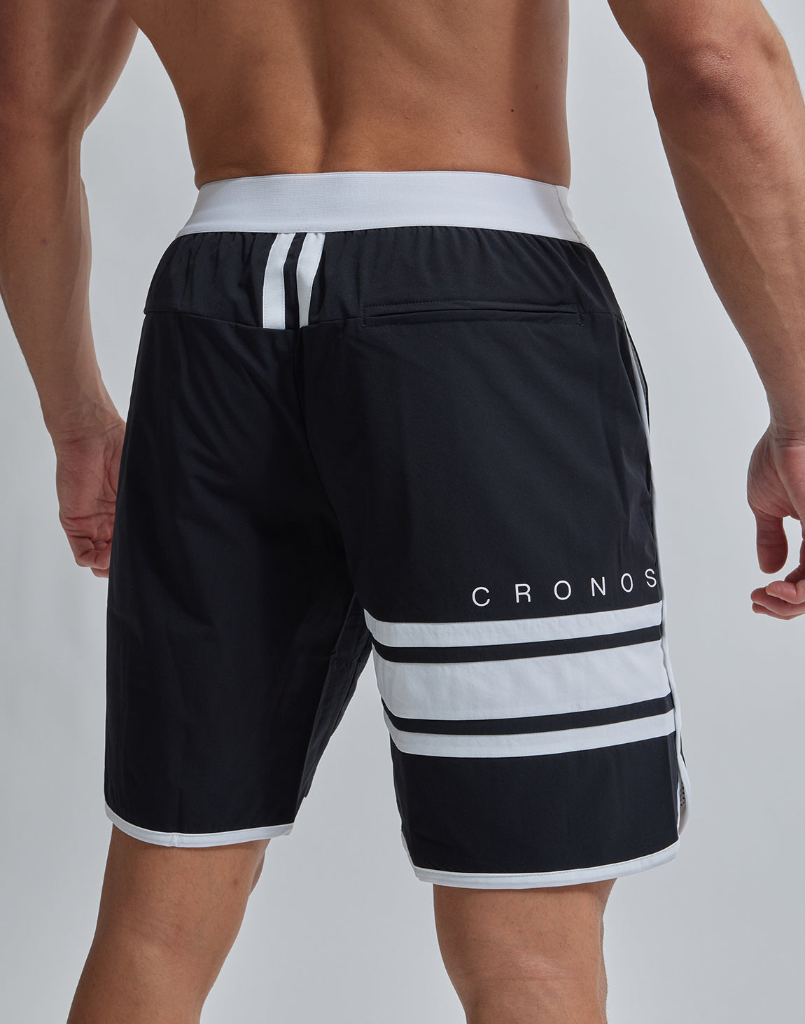 大人の上質 CRONOS SLANTING SHORTS【BLACK】 BOARD 水着・ラッシュガード