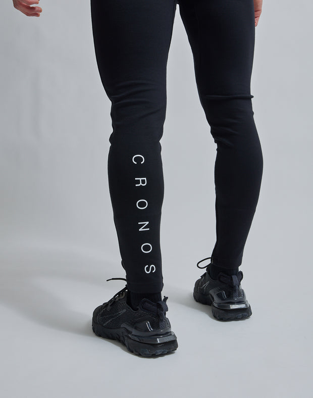 CRONOS CALF LOGO PANTS【BLACK】 - クロノス CRONOS Official Store