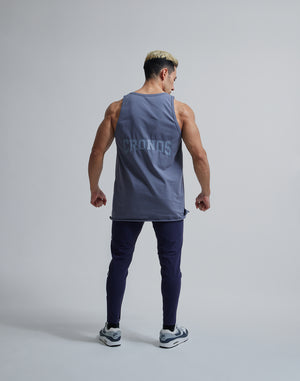CRONOS BACK LOGO TANKTOP【CHARCOAL】